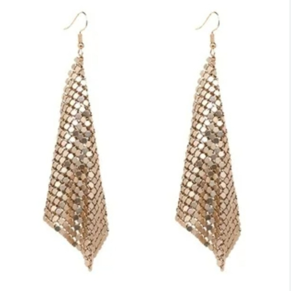 Forever 21‎ Womens Fancy Timeless Elegant Dangle Gold Hypoallergenic Earrings